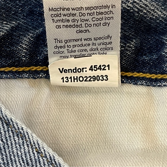 PacSun Men's Denim Blue Button Fly Straight Leg Jeans Size 32x32 - Picture 10 of 10